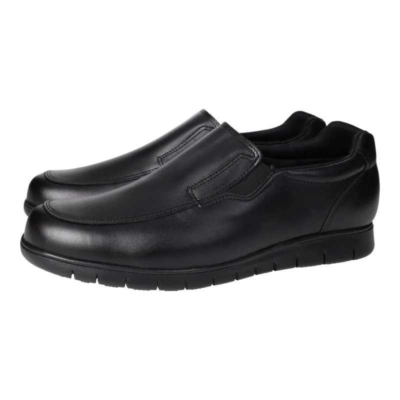1005 Mocasines de piel color NEGRO