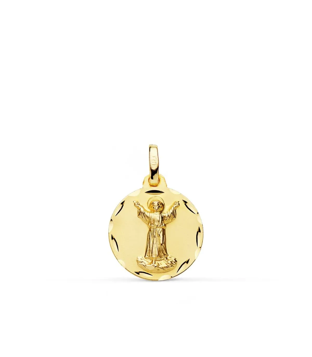18K MÉDAILLE RONDE BÉBÉ 16MM