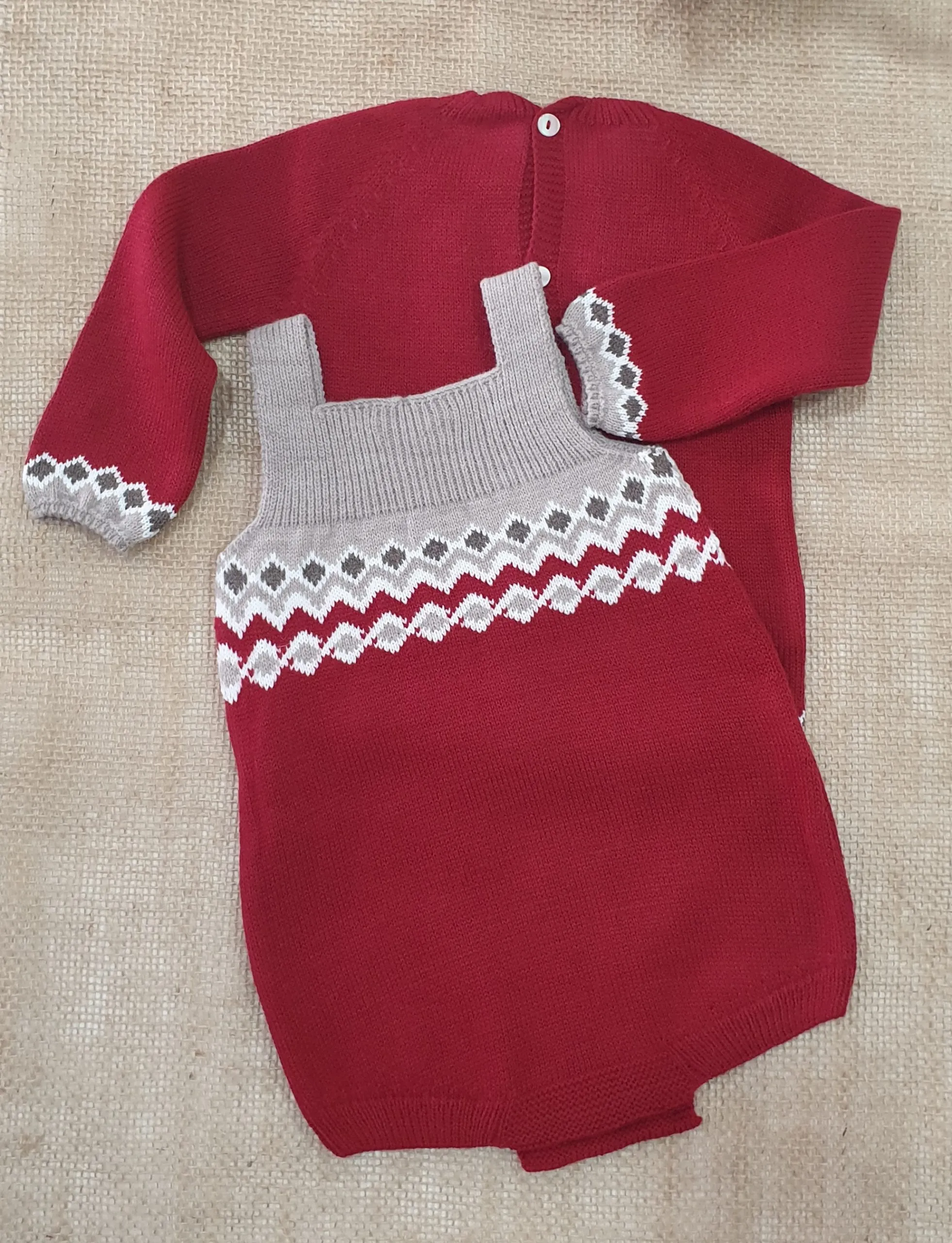 A Conjunto punto bebé 2 Piezas R091285 Grosella