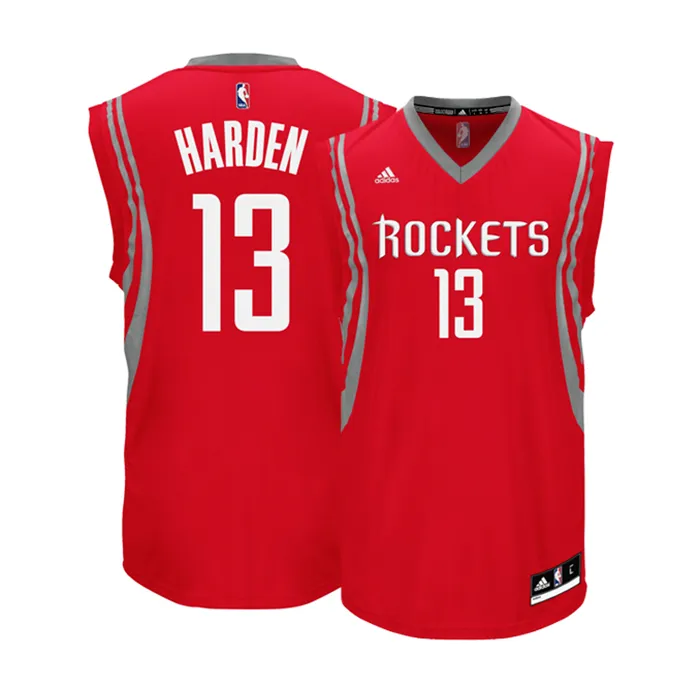 Adidas Camiseta Réplica James Harden #13# Rockets (rojo/blanco/gris)