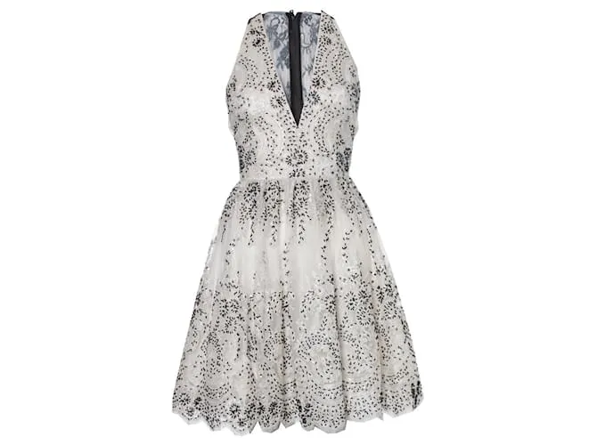 Alice + Olivia Alicia + Olivia, vestido de tul blanco 