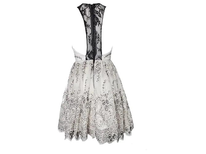 Alice + Olivia Alicia + Olivia, vestido de tul blanco 