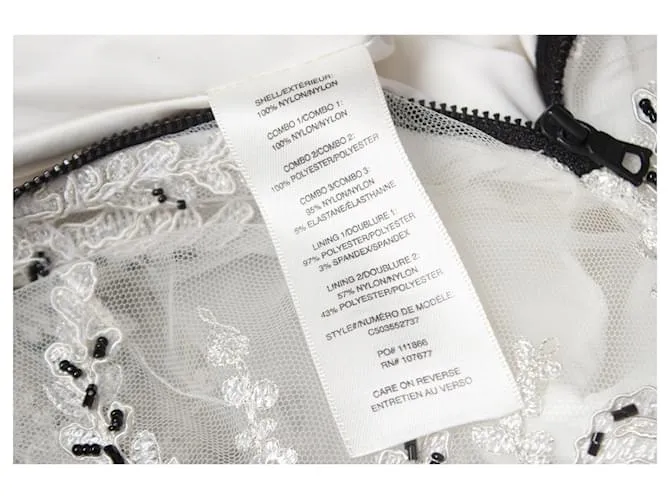 Alice + Olivia Alicia + Olivia, vestido de tul blanco 