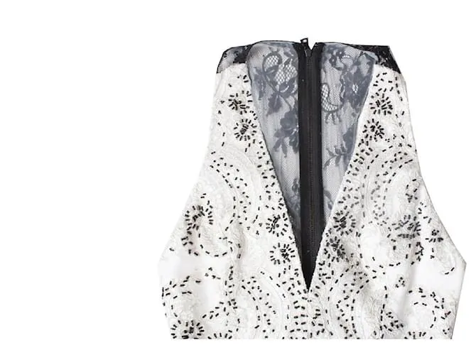 Alice + Olivia Alicia + Olivia, vestido de tul blanco 