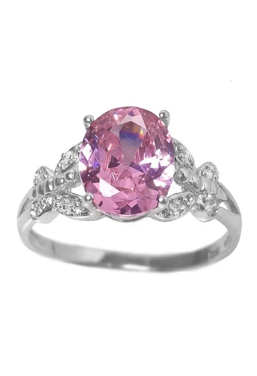 ANILLO PLATA ROSA DE FRANCIA Y CIRCONITAS. 103_SR826R