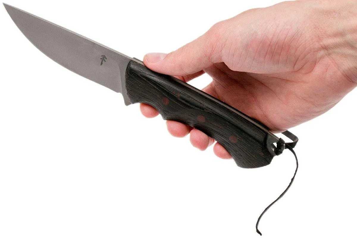 Autine Kurbads, Wengé, Elmax, Brown RH sheath, cuchillo de exterior