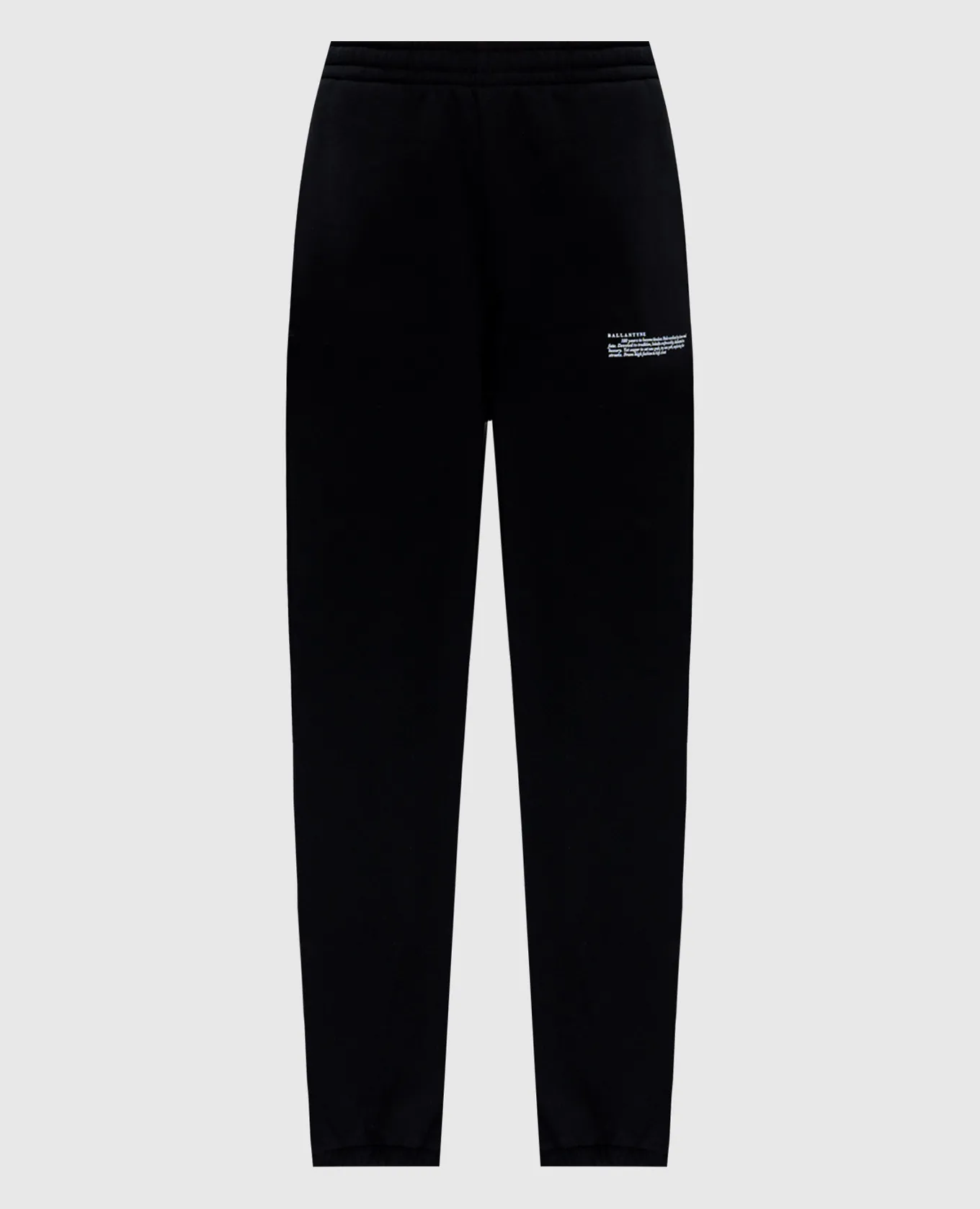 Ballantyne Black joggers with contrasting logo
