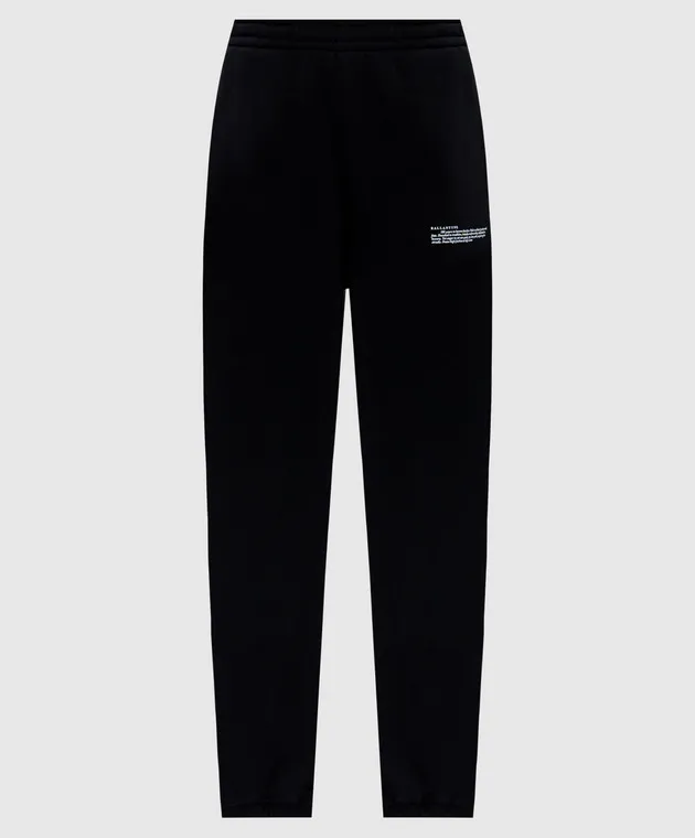 Ballantyne Black joggers with contrasting logo