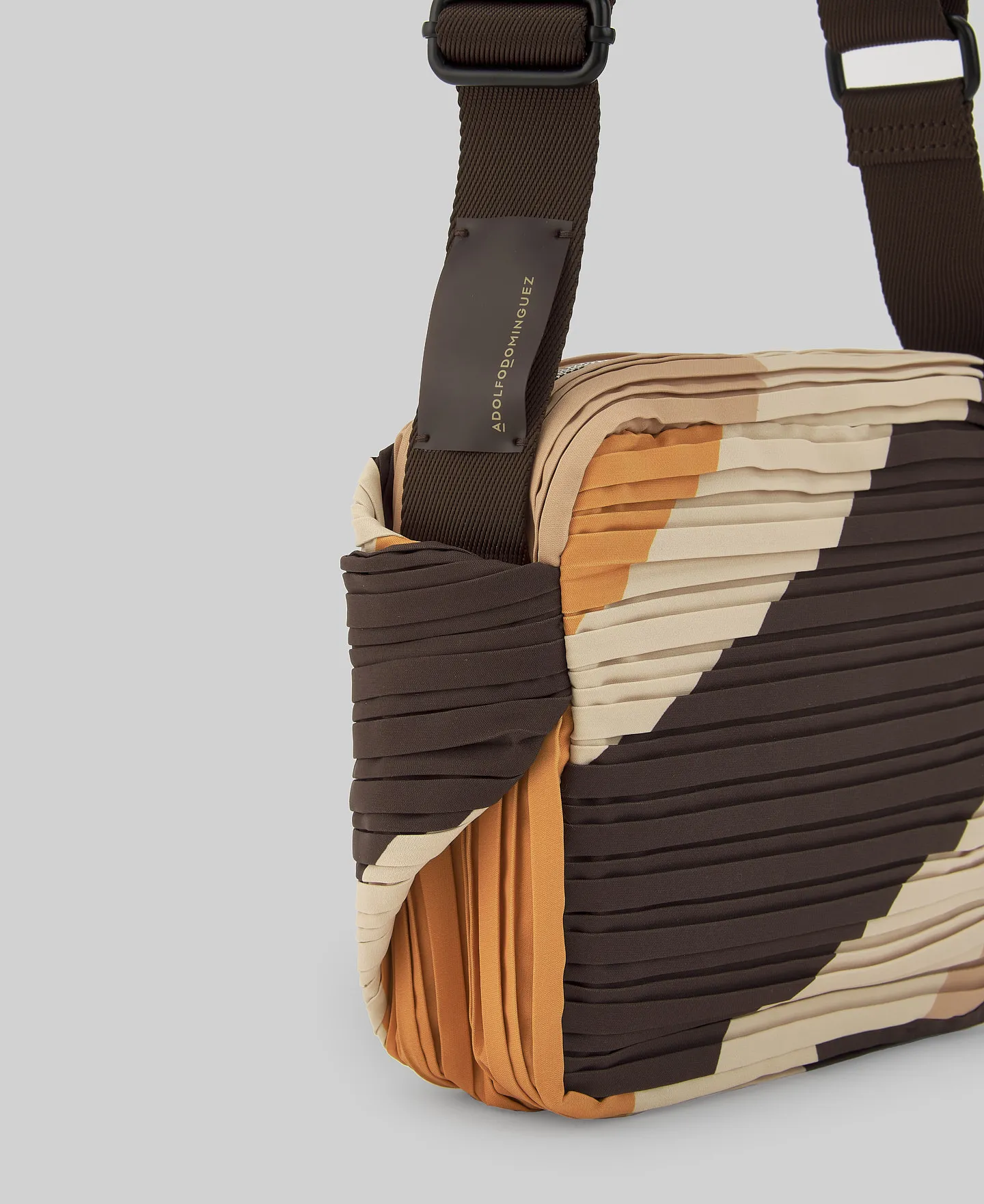 Bandolera mediana crinkle mujer