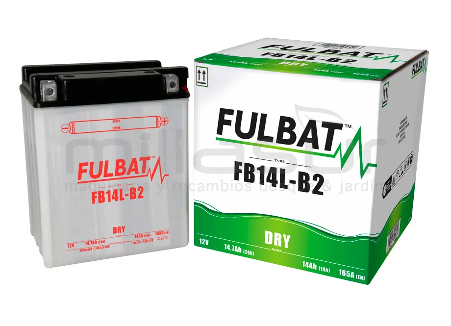 BATERIA MOTO FB14LB2 ACIDO 14AH (134 X 89 X 166) +DER (RESPIRO DER)