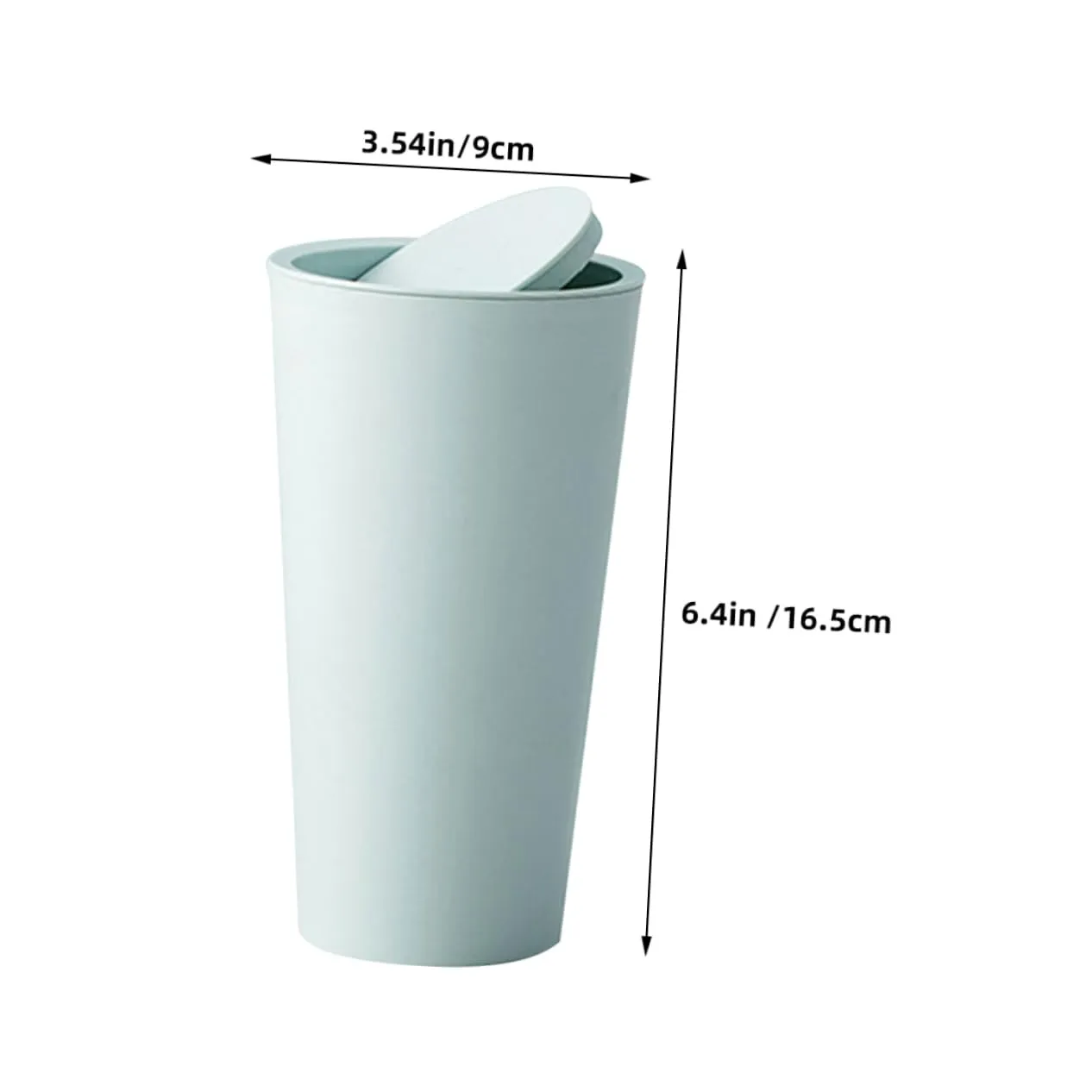BELLIFFY Bote de Basura para Automóvil para Escritorio de Automóvil Mini Bote de Basura Tapa para Escritorio Bote de Basura Acce