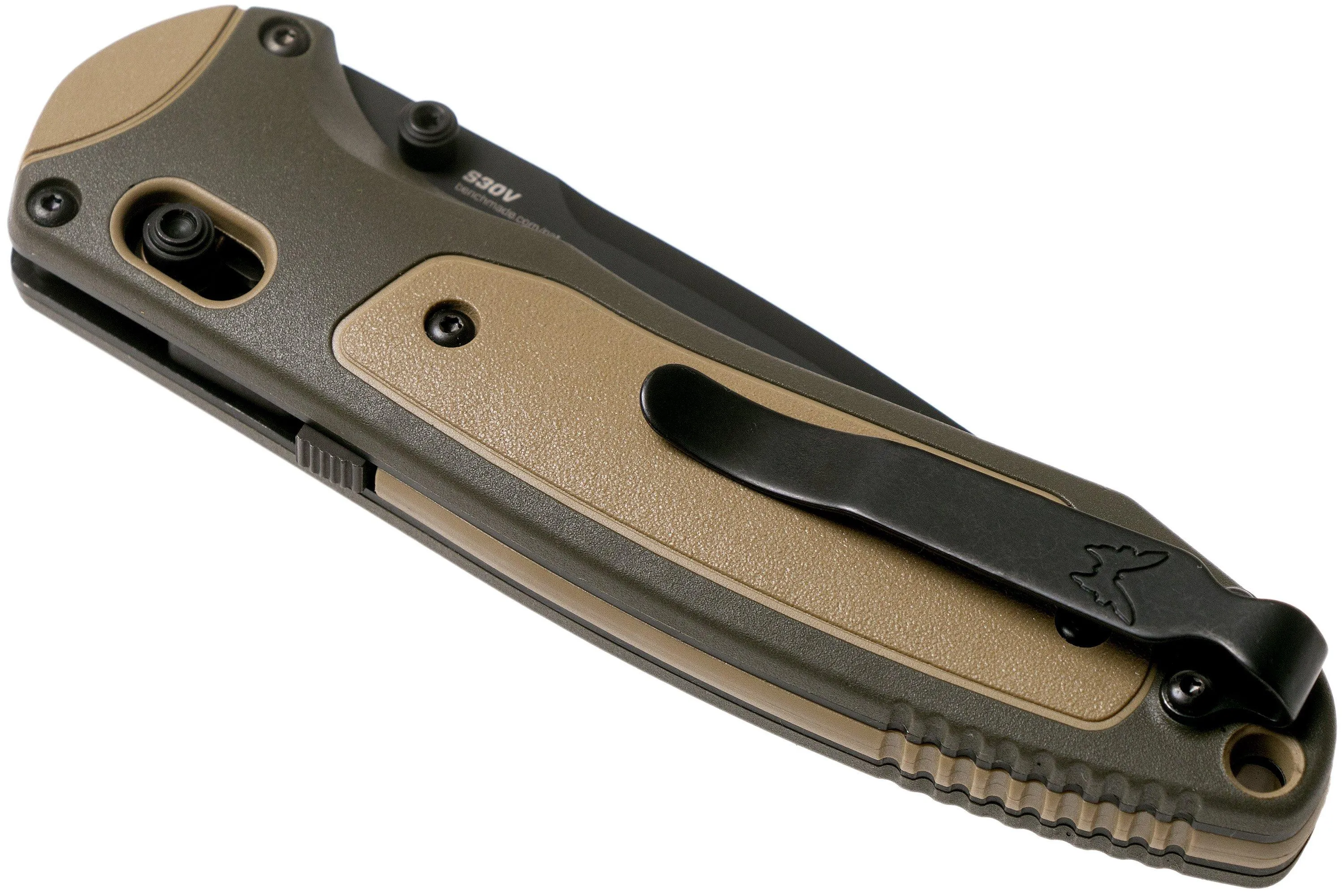 BENCHMADE BOOST FEDERAL GOVERNMENT EXCLUSIVE 590SBK1 TAN SERRATED NAVAJA