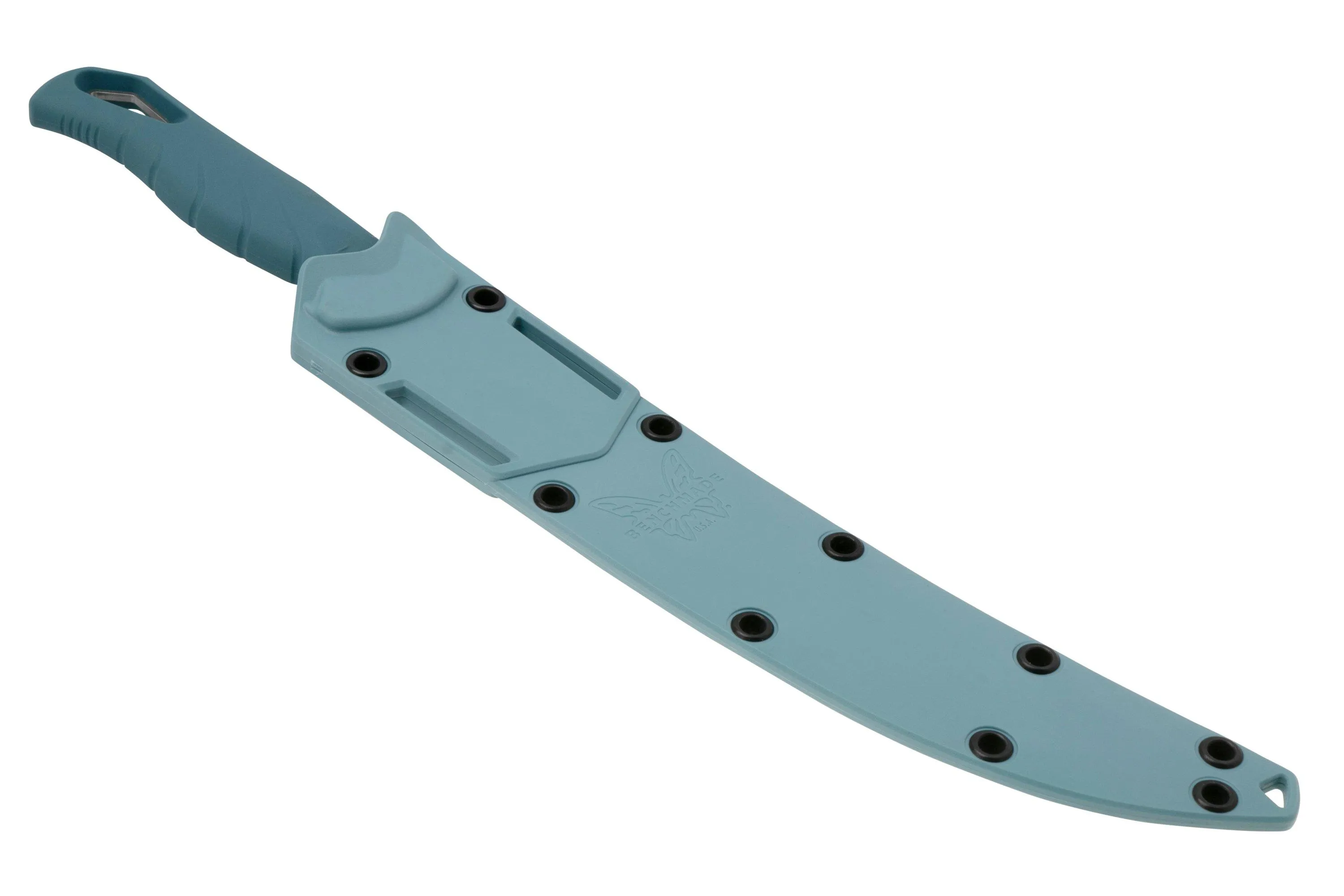 Benchmade Fishcrafter Trailing Point 9” 18020 CPM MagnaCut, Depth Blue Santoprene, cuchillo para filetear