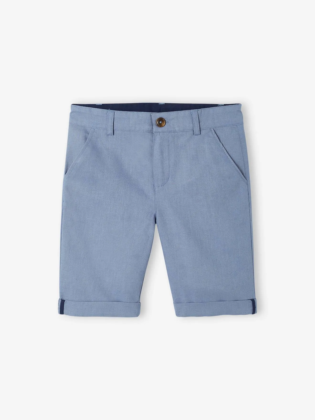 Bermudas de algodón y lino para niño
