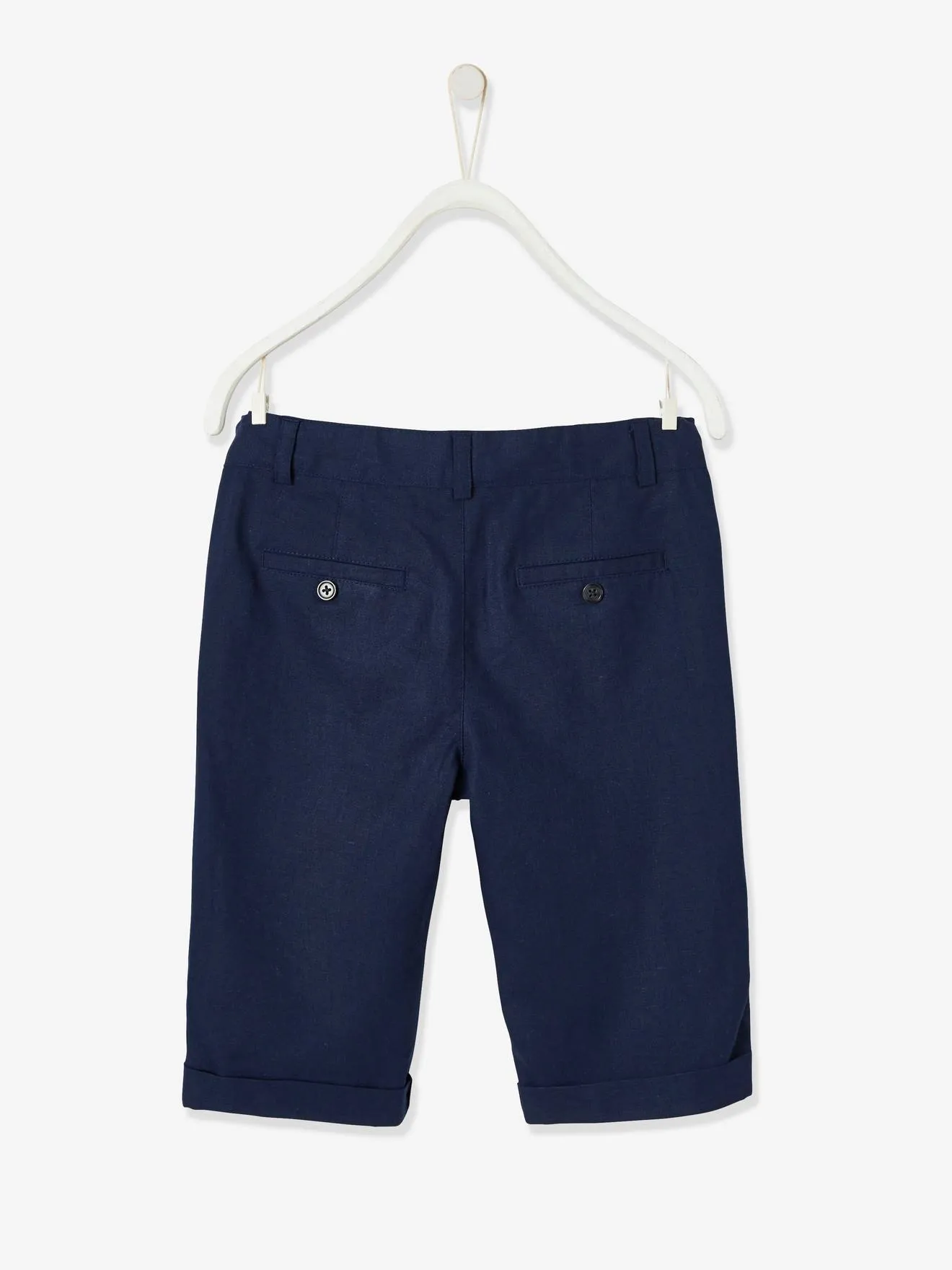 Bermudas de algodón y lino para niño