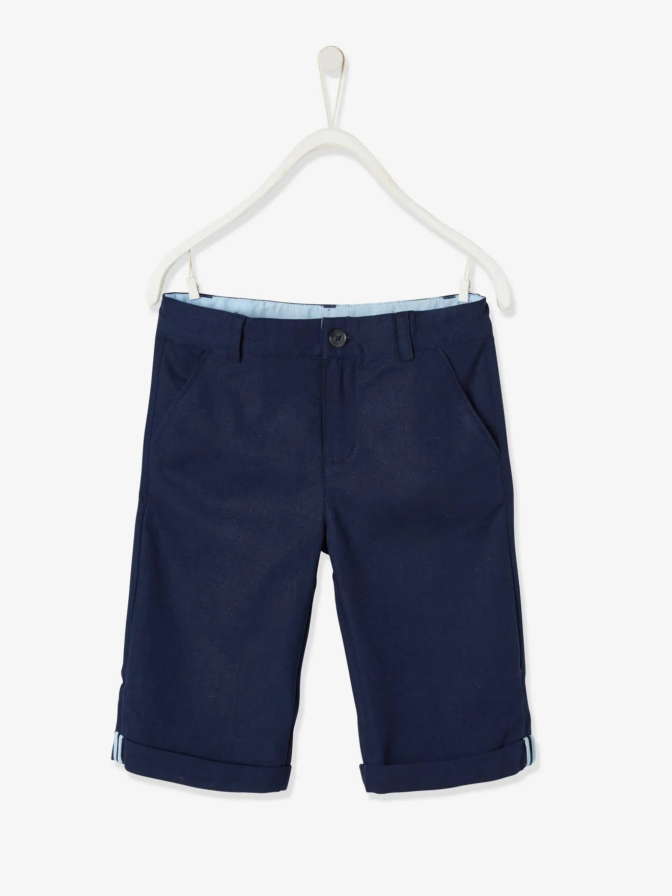 Bermudas de algodón y lino para niño