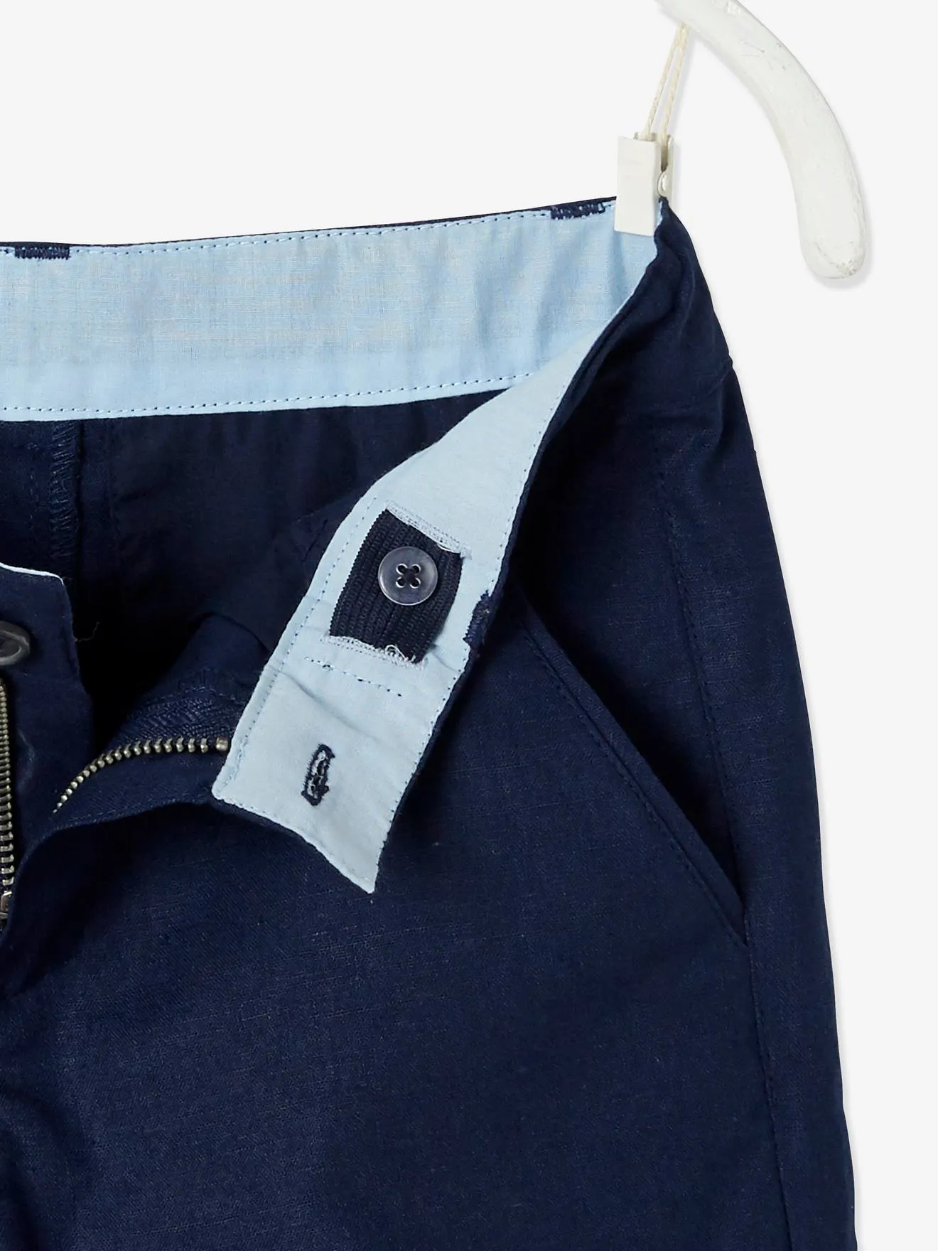 Bermudas de algodón y lino para niño