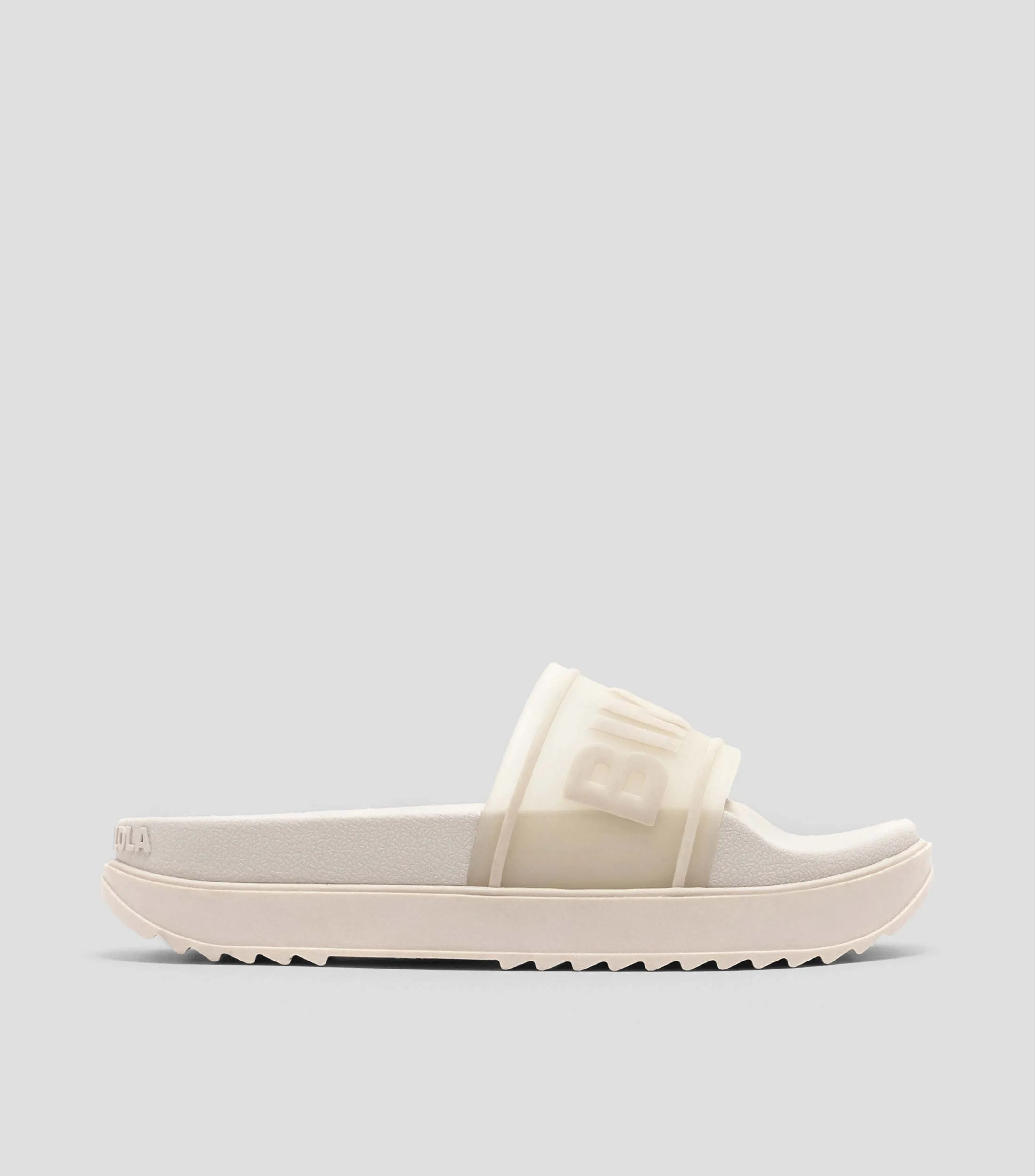 Bimba y Lola Sandalias Flip Flop con plataforma baja blancas Mujer