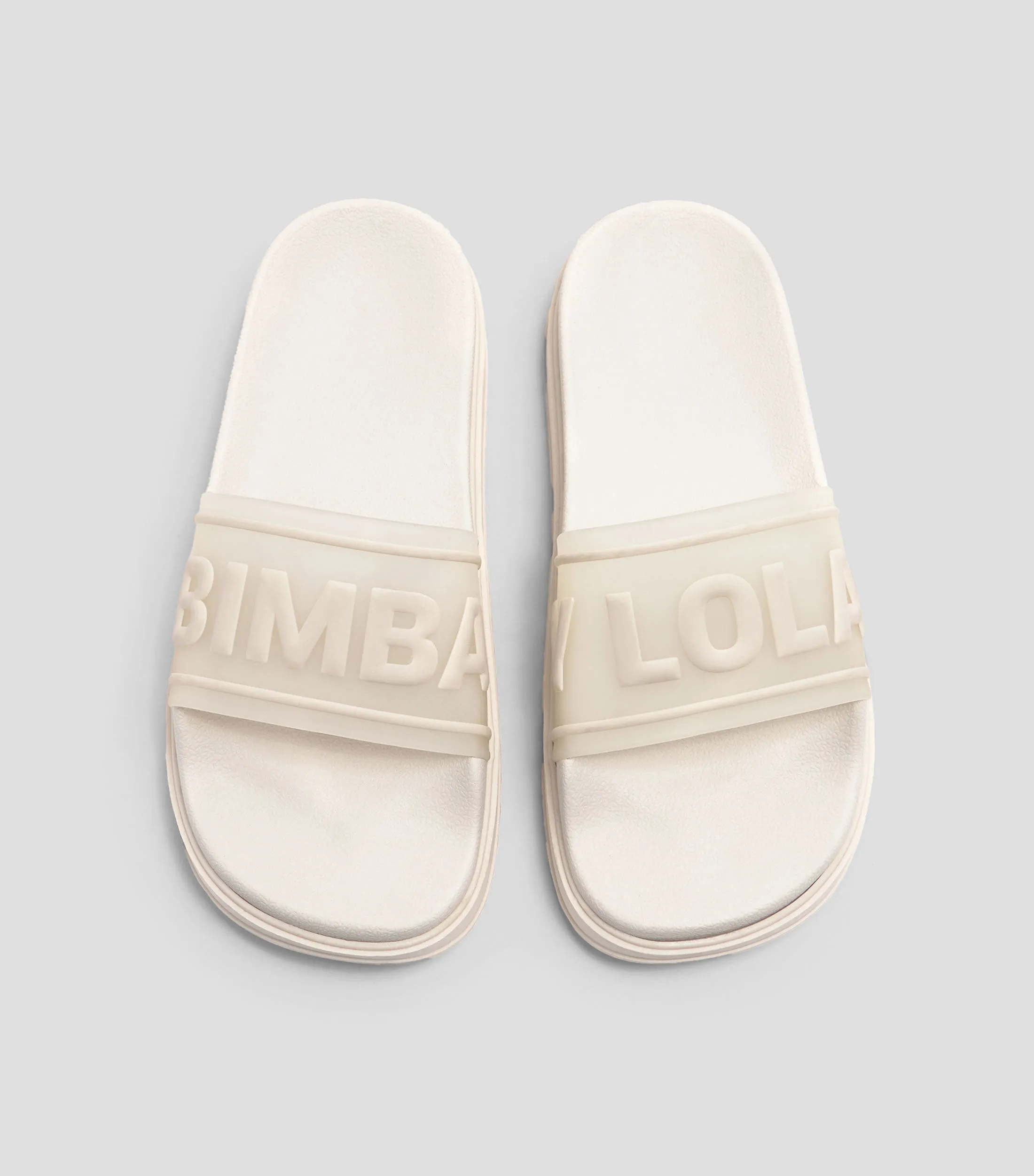 Bimba y Lola Sandalias Flip Flop con plataforma baja blancas Mujer