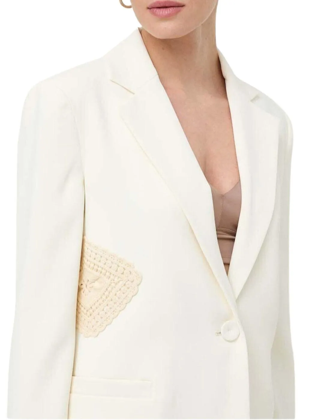 Blazer TWINSET Giacca con patch Crochet