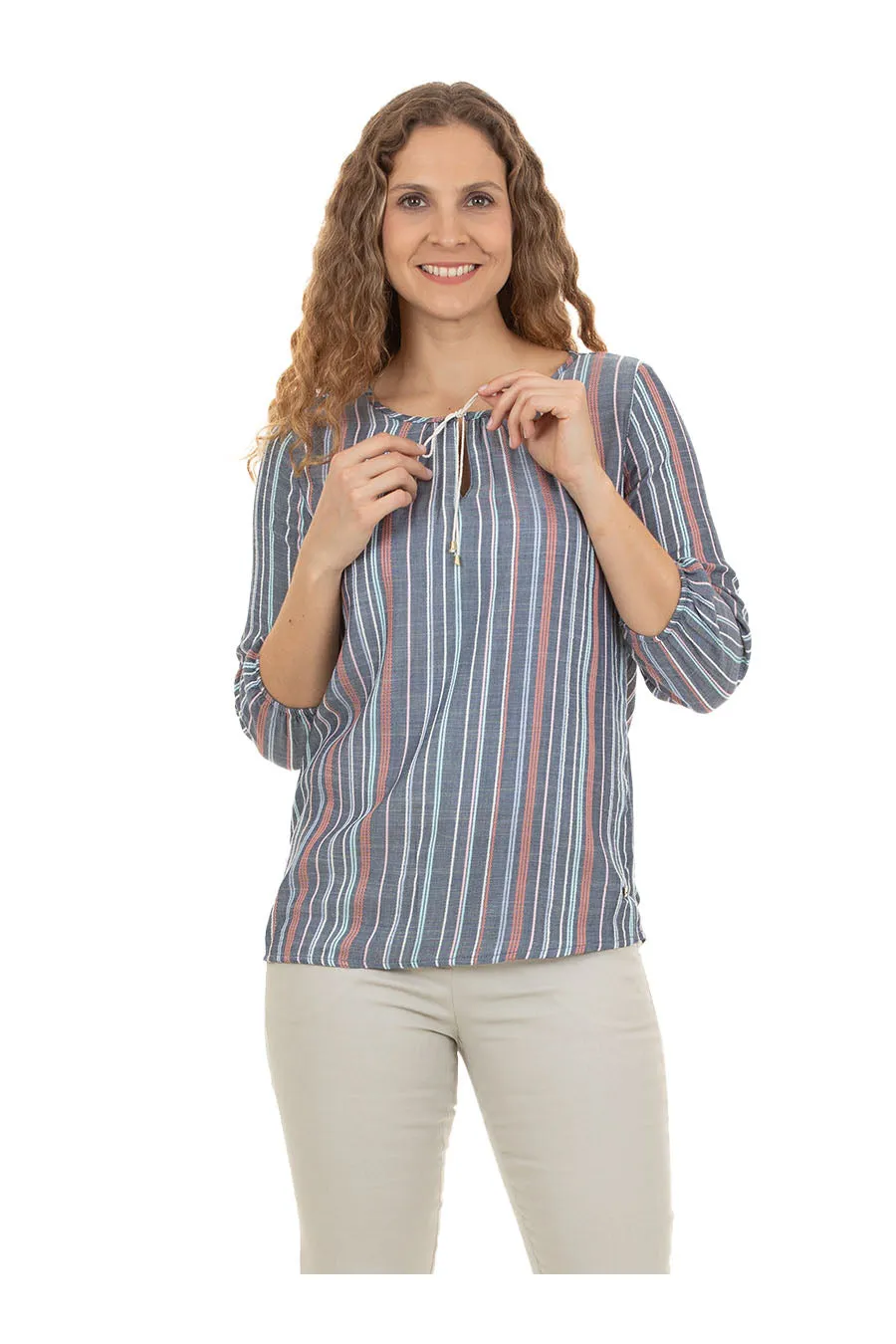 Blusa Dei Manga 3/4 Arremangable