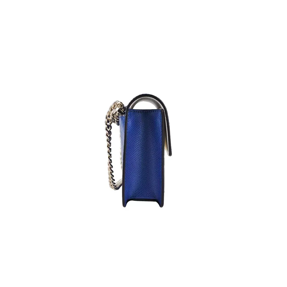 Bolso / Bandolera de Piel DKNY R461180202 Color Azul y Blanco