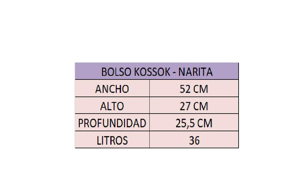 BOLSO FITNESS KOSSOK ROSA NARITA