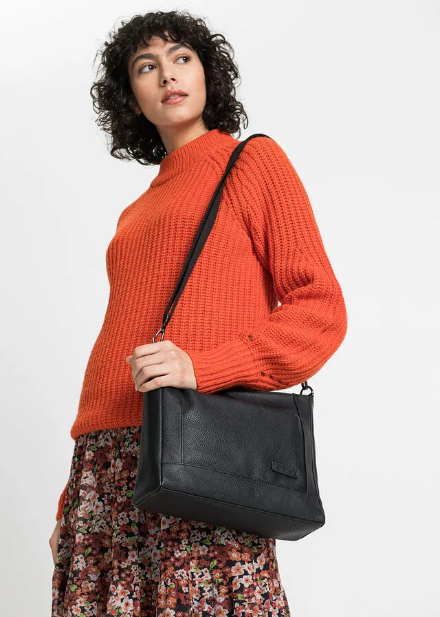 BOLSO TIPO BANDOLERA CON CORREA INTERCAMBIABLE NEGROLIMAROSA