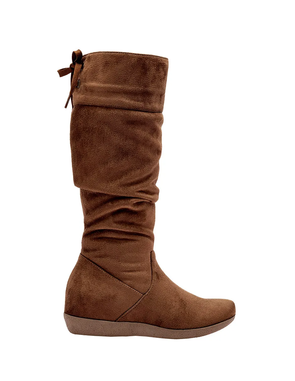 Botas altas Exterior Textil Color Camel Para Mujer De RBBASICS