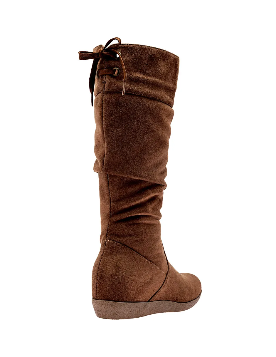 Botas altas Exterior Textil Color Camel Para Mujer De RBBASICS