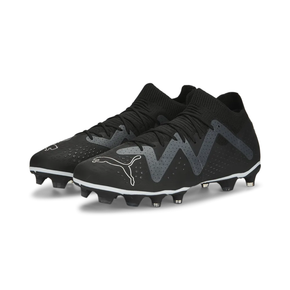 Botas de fútbol para superficies múltiples Puma Future Match FG/AG Negro/Blanco