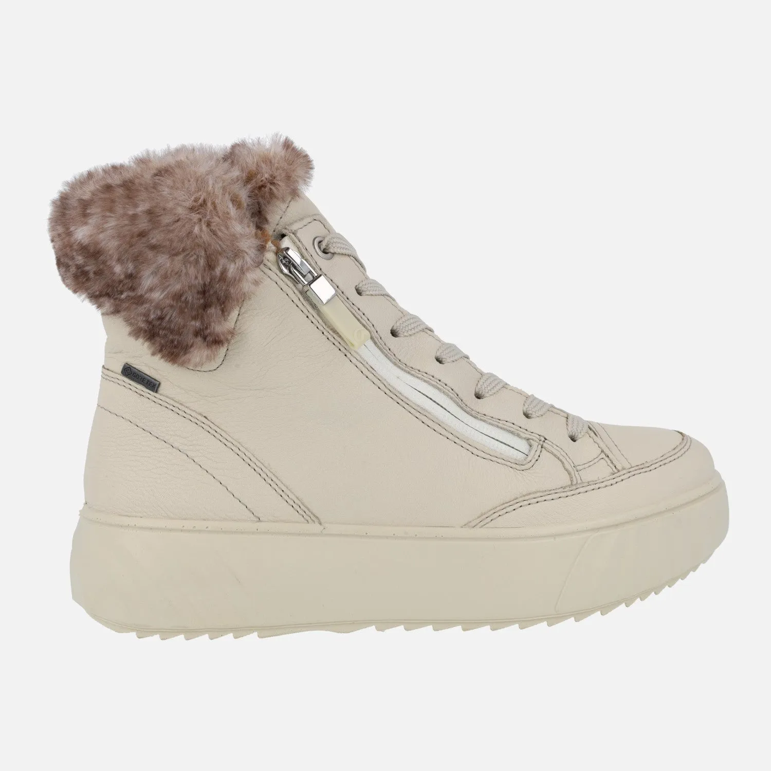 BOTINES GORETEX DE CORDONES CON CREMALLERA Y PLATAFORMA