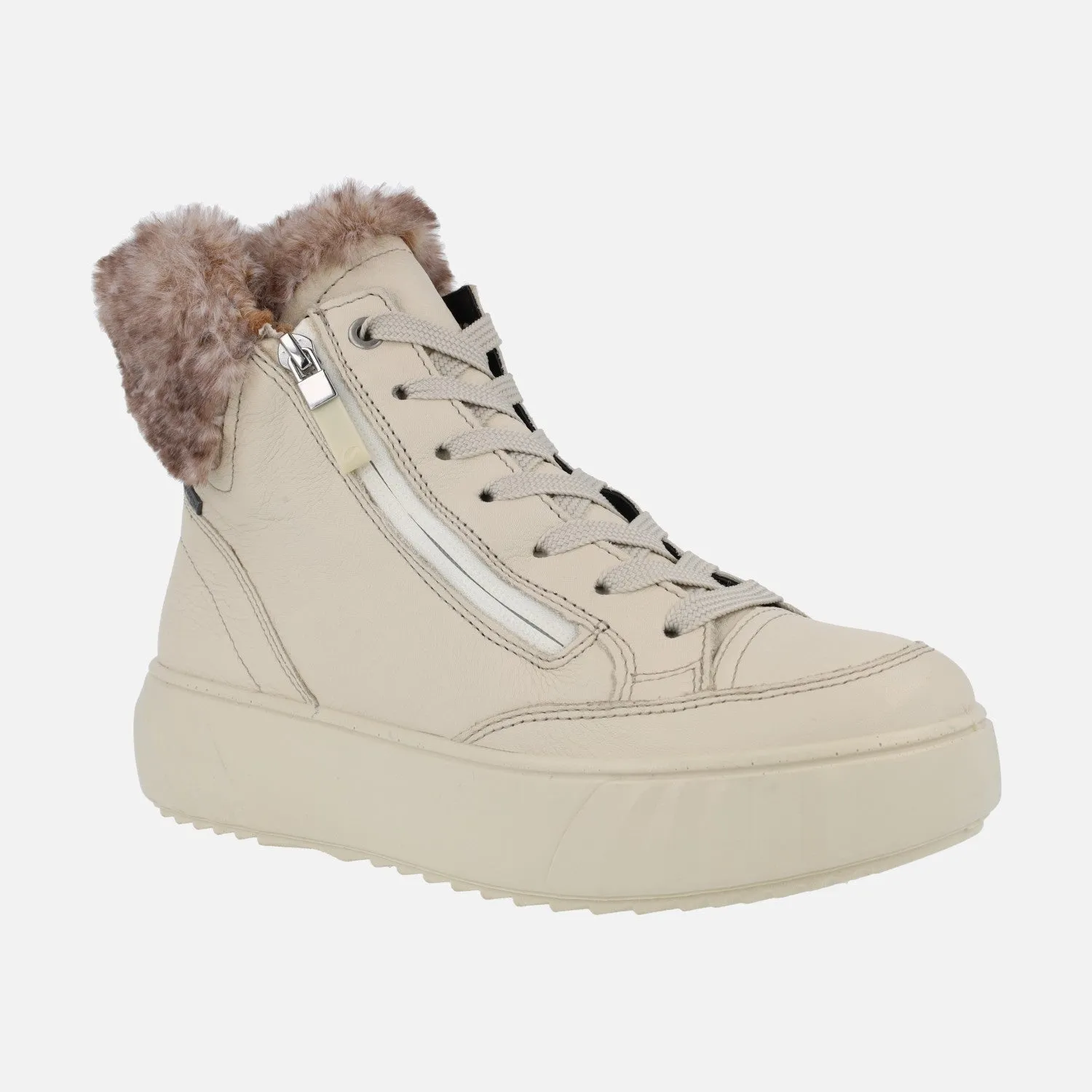 BOTINES GORETEX DE CORDONES CON CREMALLERA Y PLATAFORMA