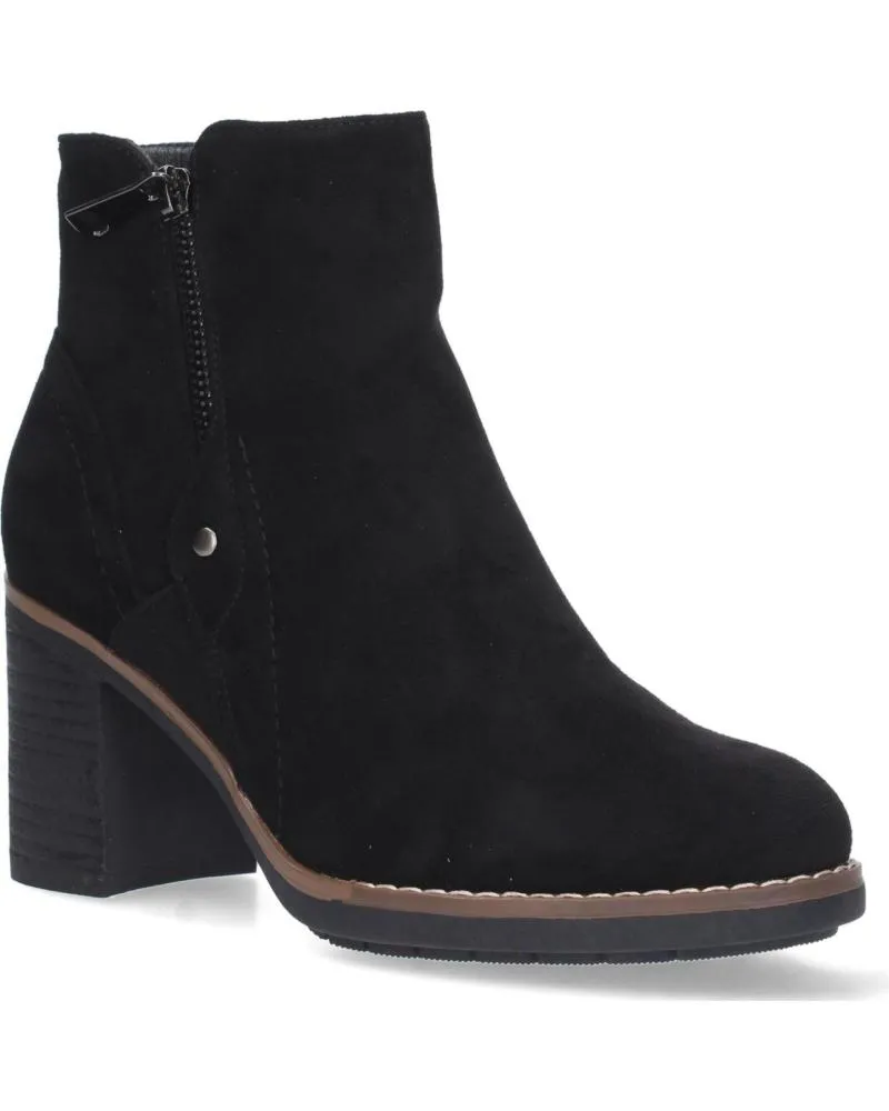 BOTINES PUNTOSALAO  DE MUJER BOTINES COLOR NEGRO DE TACON MEDIO CREMALLERA MUJER VR3507  VARIOS COLORES