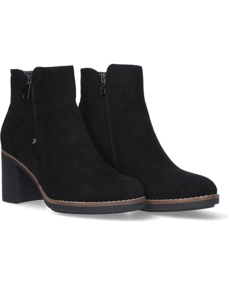 BOTINES PUNTOSALAO  DE MUJER BOTINES COLOR NEGRO DE TACON MEDIO CREMALLERA MUJER VR3507  VARIOS COLORES