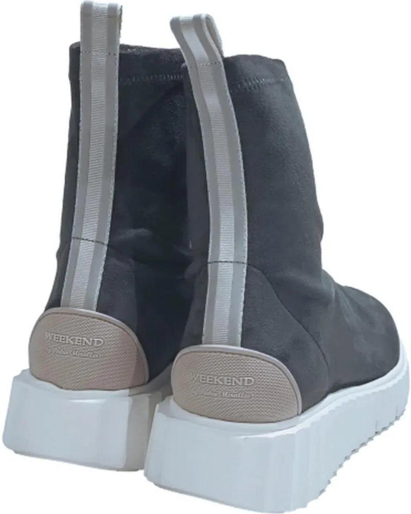 Botines WEEKEND BY PEDRO MIRALLES  de Mujer BOTIN CASUAL DE LICRA CON SUELA DE GOMA  GREY