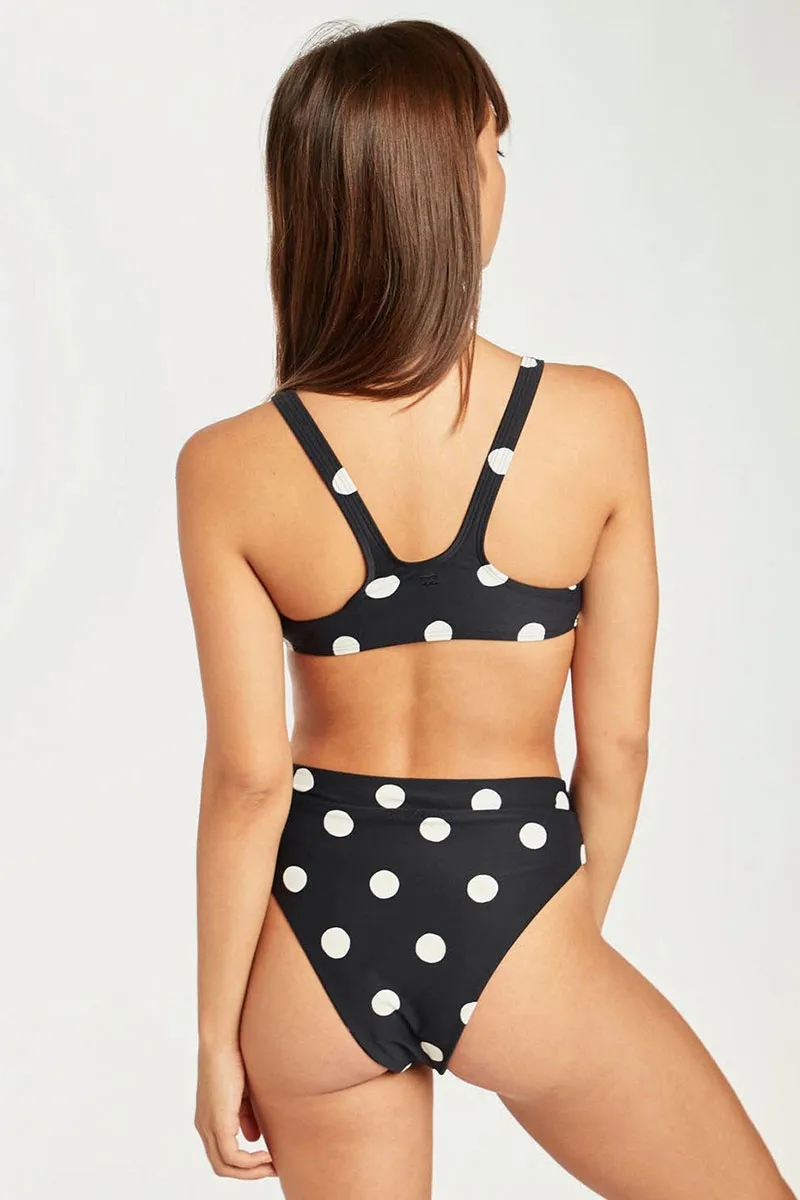 Braguita de bikini BILLABONG para Mujer REVERSIBLE Trunks True That Rise black pebble Ref. N3SB28 negro topos blancos