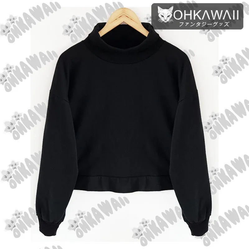 Buzo Crop Oversize Turtle Neck
