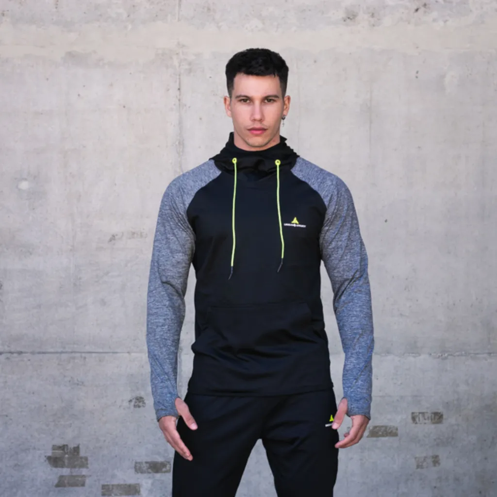 BUZO LYCRA DEPORTIVO HOMBRE  BULYU NG/AZ