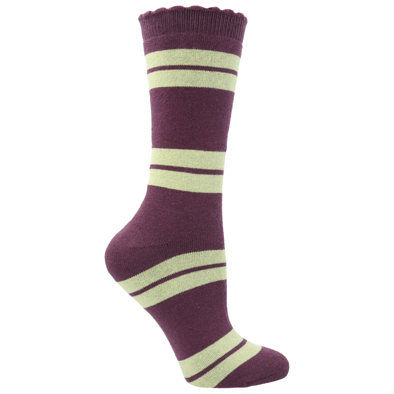 Calcetin Algodón Mujer Heavy St Plain Morado Hush Puppies