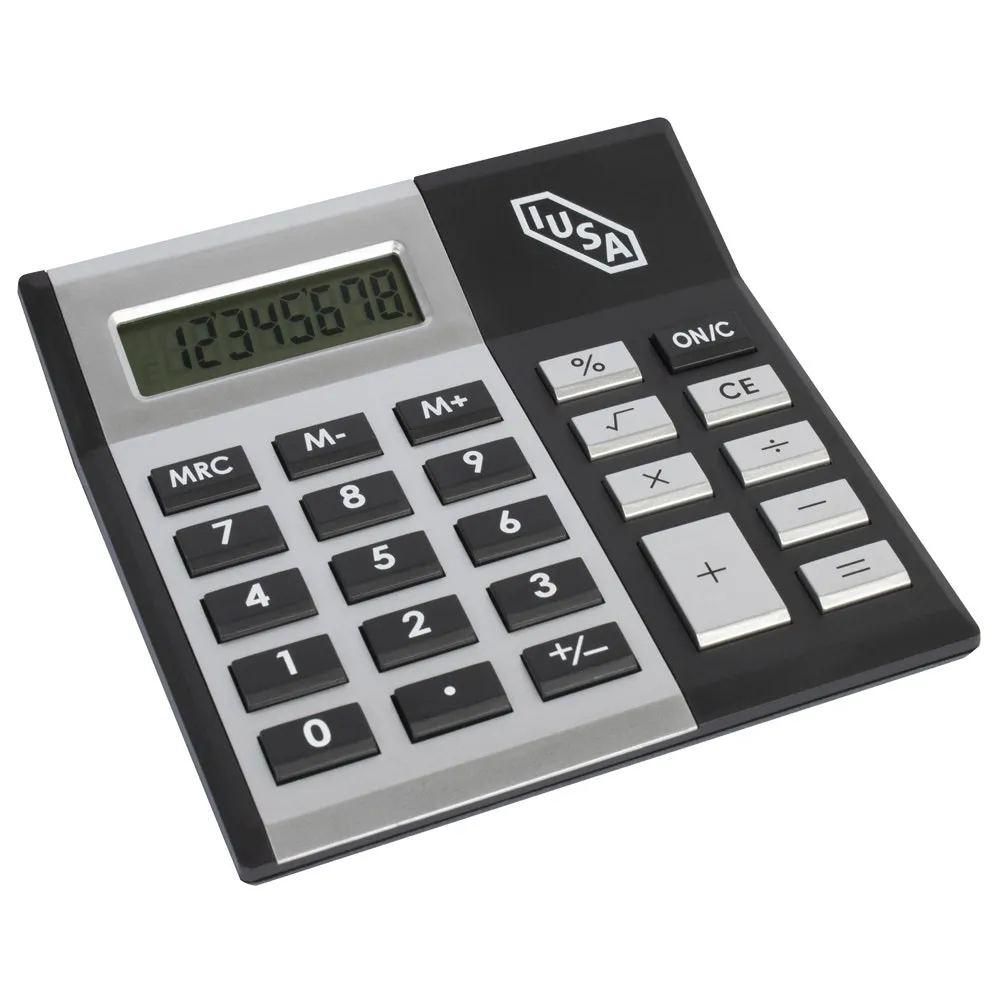 Calculadora de Escritorio IUSA, Color Gris con Negro