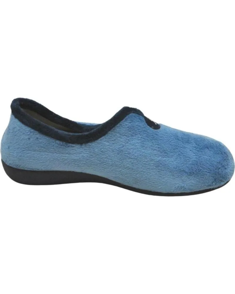 CALZADO DE CASA DE MUJER GEMA COMFORT GEMA GARCIA 71044 ZAPATILLA CASA MUJER INVIERNO PARA PLANT AGUAMAR AZUL