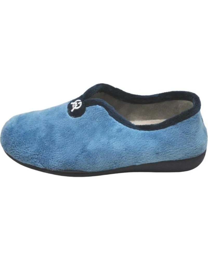 CALZADO DE CASA DE MUJER GEMA COMFORT GEMA GARCIA 71044 ZAPATILLA CASA MUJER INVIERNO PARA PLANT AGUAMAR AZUL