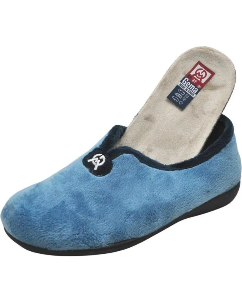 CALZADO DE CASA DE MUJER GEMA COMFORT GEMA GARCIA 71044 ZAPATILLA CASA MUJER INVIERNO PARA PLANT AGUAMAR AZUL
