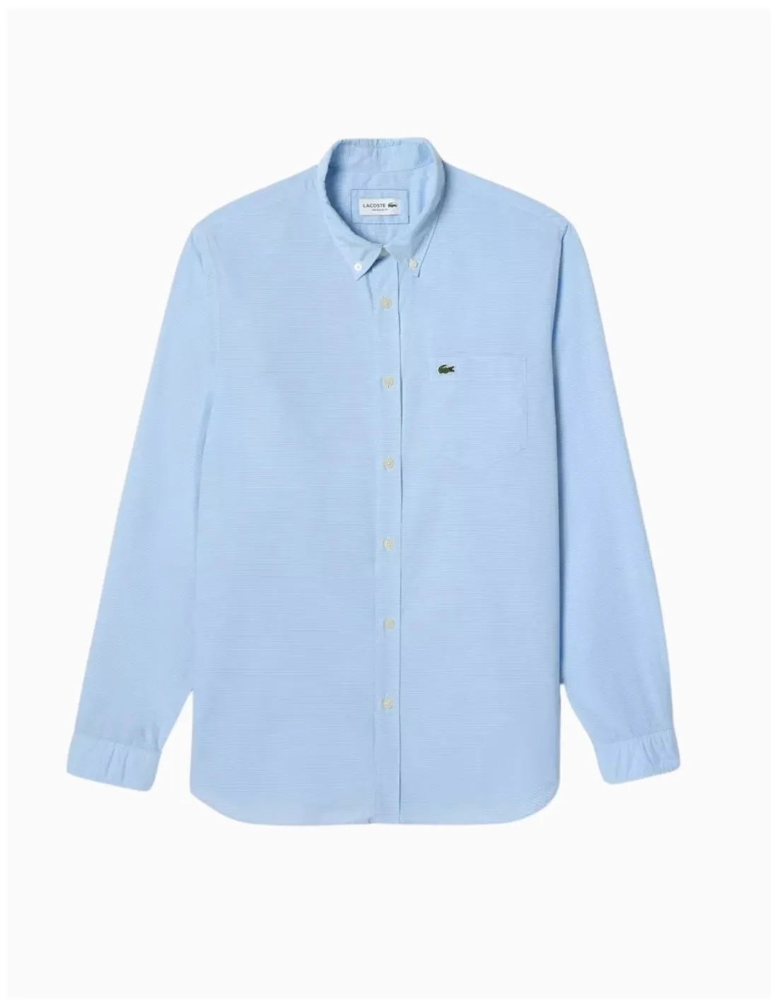 CAMISA LACOSTE REGULAR FIT CUADROS AZUL