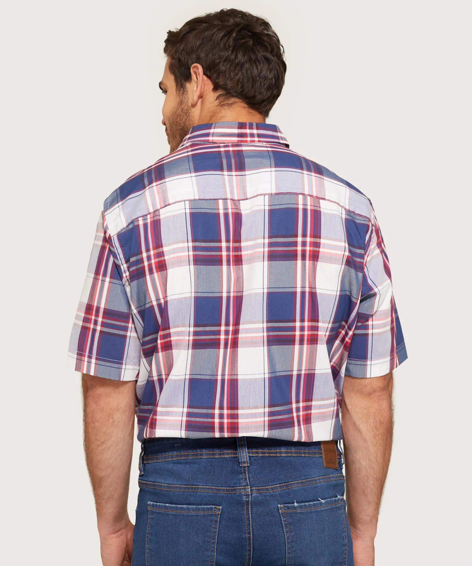 CAMISA MANGA CORTA CUADROS