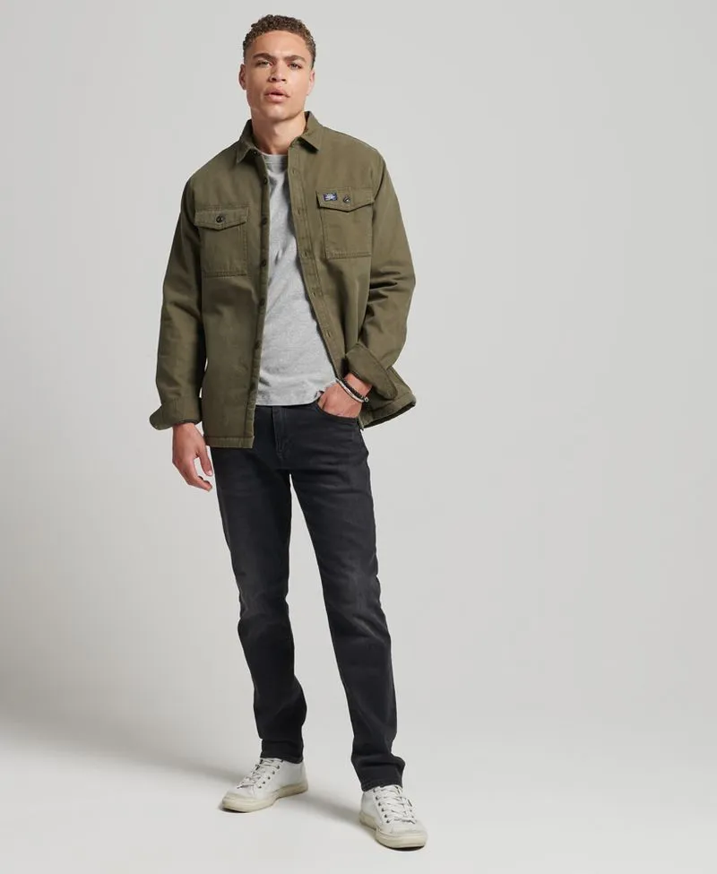 Camisa Manga Larga Para Hombre Vintage Borg Lined Miller Superdry 52313