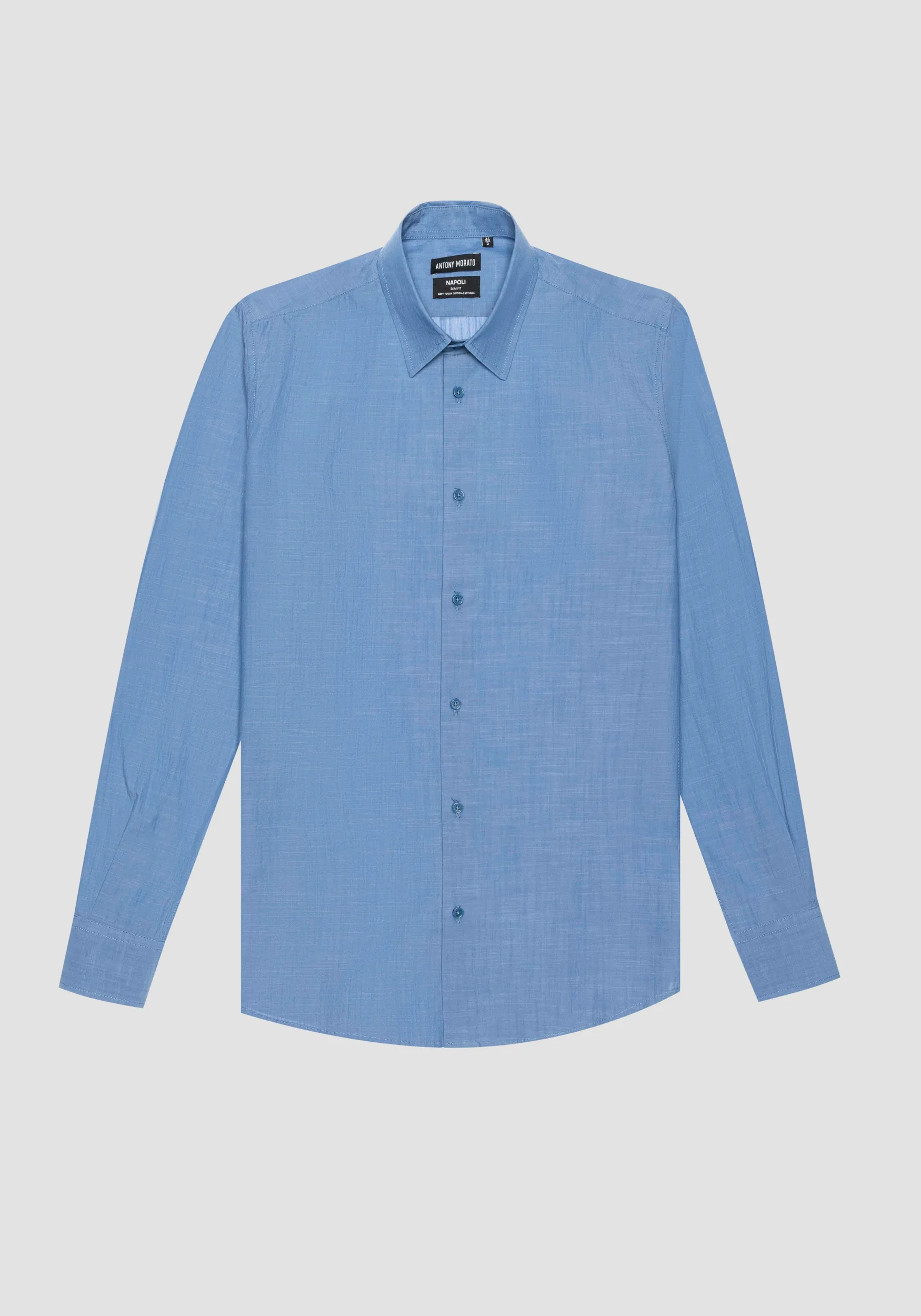 CAMISA SLIM FIT NAPOLI DE ALGODÓN CON ESTAMPADO INTEGRAL