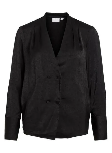 Camisa Vila Vimiel Negra para Mujer
