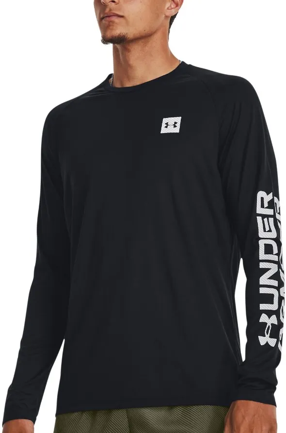 CAMISETA DE MANGA LARGA UNDER ARMOUR UA TECH PRT FILL LSBLK